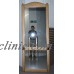 MATCHING PAIR OF LEATHER CLAD GOLD PAINTING FULL LENGTH 198.5CM TALL MIRRORS   183377859620